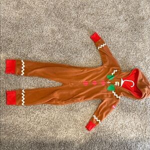 Tipsy Elves Gingerbread man Kids Bodysuit gently used size youth XS